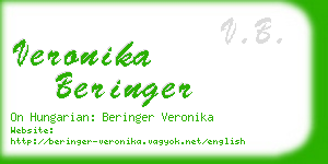 veronika beringer business card